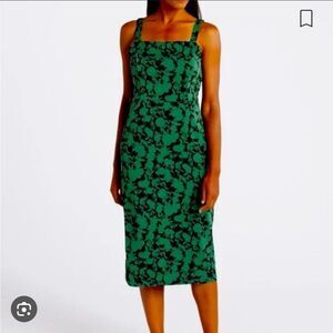 41 Hawthorn Elodie Sleeveless Midi Sheath Dress Green‎ 6 NWT STITCH FIX